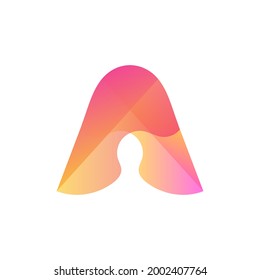 
a logo consist of waves. a monogram. Symbol of sea and waves. Network, web Icon. Ui design