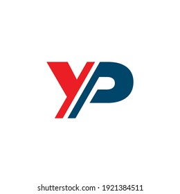 Logo consisting of the letters Y and P. Vector