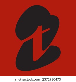 a logo consists of 2 and t