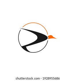 The logo consists of a circle and a bird