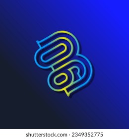 the logo consists of the letter B and number 06 combined. Outline and elegant.