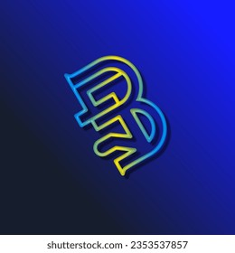 the logo consists of the letter B and number 47 combined. Outline and elegant.