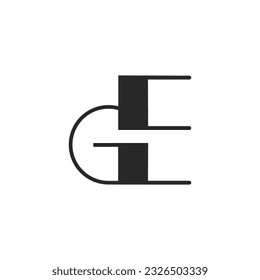 the logo consists of the letter E and G combined.