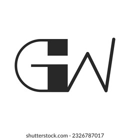 the logo consists of the letter G and W combined. Outline and elegant.