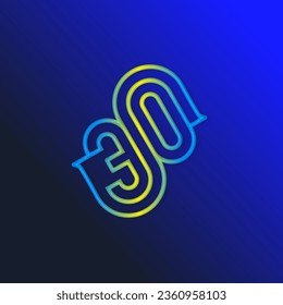 the logo consists of the letter S and number 30 combined Rounded. Outline and elegant.
