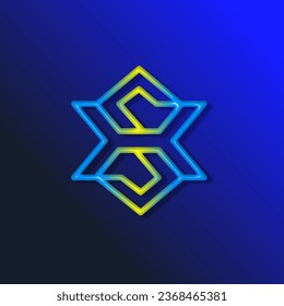 the logo consists of the letter S and X combined rounded. Outline and elegant.