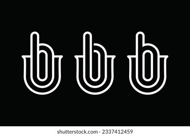 the logo consists of the letter U and b combined. Outline and elegant.