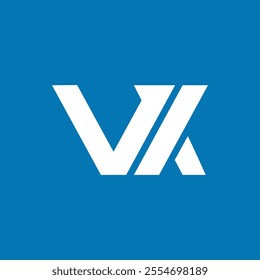 the logo consists of the letter V X. Abstract, outline and elegant.