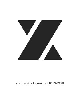 the logo consists of the letter X, Y and Z unite. Magical, abstract, outline and elegant.