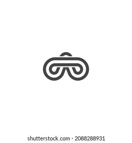 the logo consists of the letters B and A.