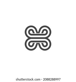 the logo consists of the letters B and X.