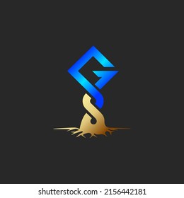 the logo consists of the letters S and G monogram. And roots