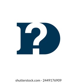 the logo consists of the monogram sign ? and letter D abstract motive. Fill and elegant.