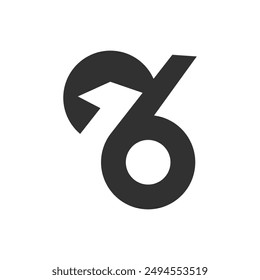 the logo consists of the number 8, 1 and 6. Abstract, outline and elegant.