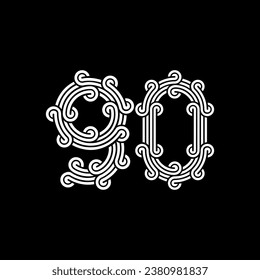 das Logo besteht aus den Nummern 9 und 9. Umfassend und elegant.
