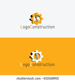 Logo for construction company. Construction working industry concept