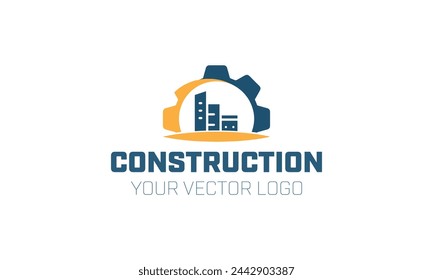 un logotipo para la construcción y la seguridad para su trabajo.