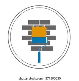 Logo construction theme, building - labels, emblem.