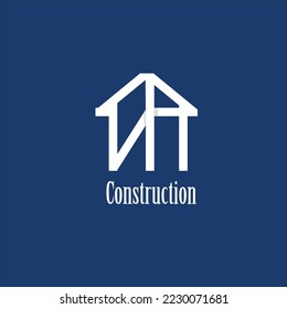 Logo-Konstruktion für U, die ein Bauprojekt haben