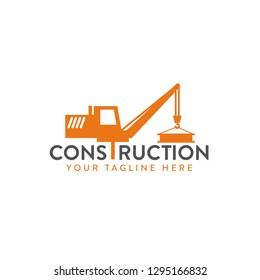 Logo Contruction company, template logo - vector