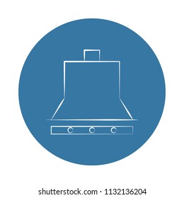 logo cooker hood icon. Element of Electro icons for mobile concept and web apps. Badge style logo cooker hood icon can be used for web and mobile apps