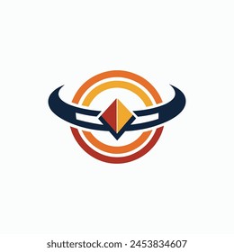Logo corporate abstract harmony captures the essence of design combining shape and color