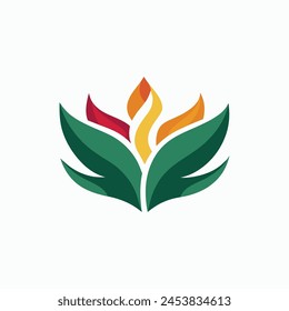 Logo corporate abstract harmony captures the essence of design combining shape and color