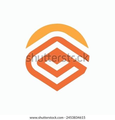 Logo corporate abstract harmony captures the essence of design combining shape and color