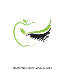  logo  cosmetic  apple design  vector abstract illustration  beauty