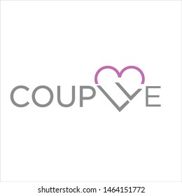 Logo Couplle Love Wedding simple designs