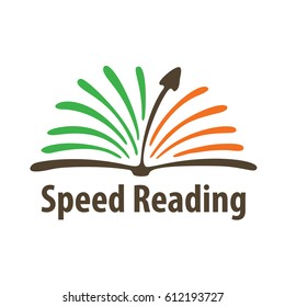 Logo para cursos de velocidad de lectura o de palabras por minuto.