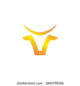logo cow icon templet vector