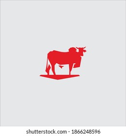 logo cow icon templet vector 