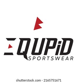 A logo was created for a men's sports clothing brand. t-shirt logo design. Clothing brand. sportswear brand vector design. template, black, dark red, shape iconic, typographic, typography, lettering