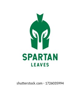 logo is created in the style of line art which forms spartan leaves