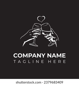 Logo Creation with art design Wine logo, Wine Company Logo, icon.