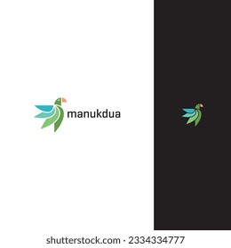 logo creation flat design based on bird animal