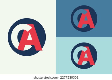 logo for creative agency  and for  letter c and a