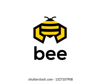 logo creative bee