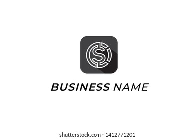 logo creative bold dollar letter S
