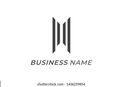 logo creative letter P line bold