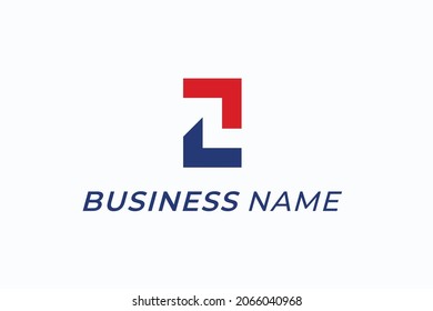 logo creative negative space letter Z 