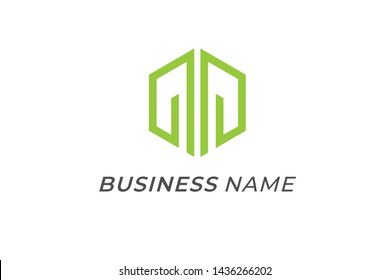 logo creative P letters polygon