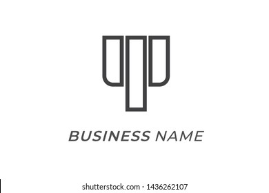 logo creative logo P line and bold