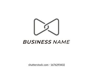 logo creative vector play button and tie
