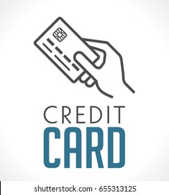 Logo - Credit card in hand