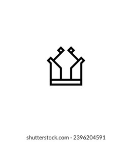 Logo-Kronendesign-Vektorgrafik-Makler investieren