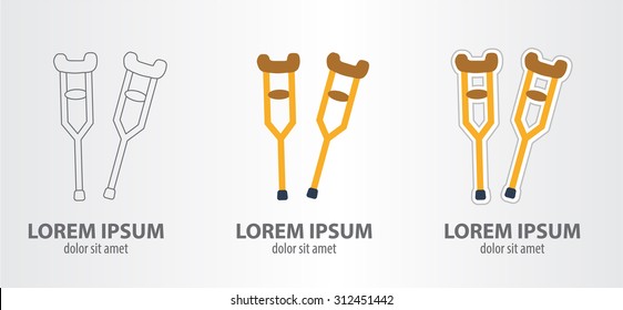 logo of a crutch