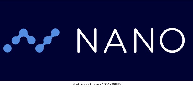 Logo Of The Crypto Currency NANO . Electronic Money. Example Of Vector Illustration