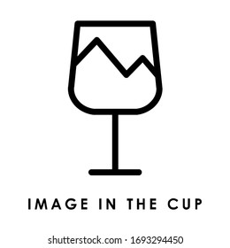 Logo cup abstract, you can use as icon or logo template